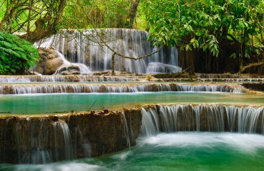 Kuang Si Waterfall, Luang prabang, Laos clipart