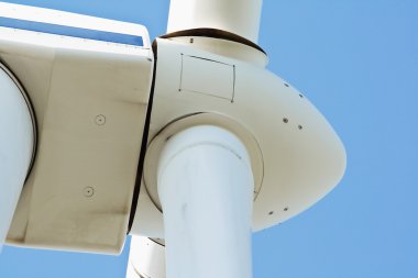 Wind power generator close up clipart