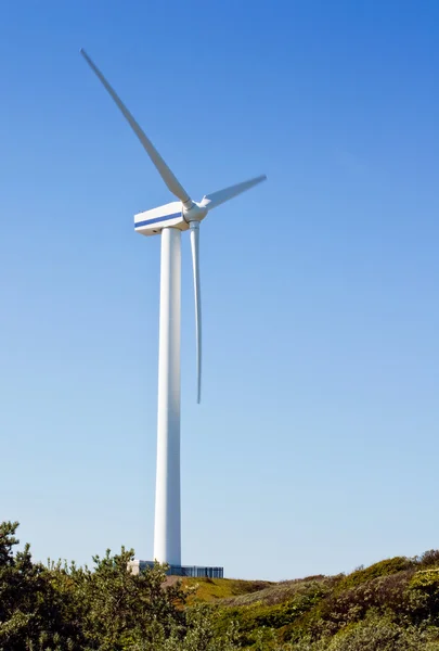 单个风力发电机 — 图库照片