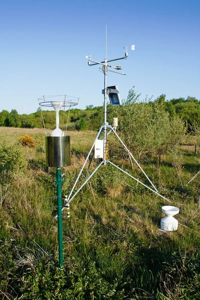 stock image Solar power weather station