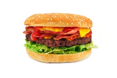 Bacon Cheeseburger clipart