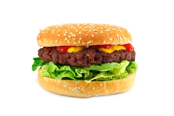 Handgemachter Cheeseburger — Stockfoto