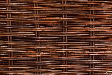 Woven willow wicker background clipart