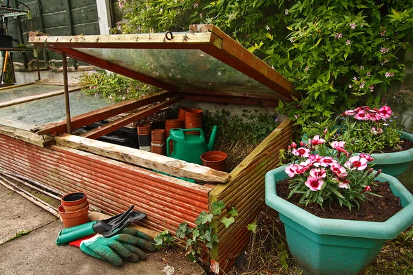 Gardeners cold frame — Stock Photo, Image