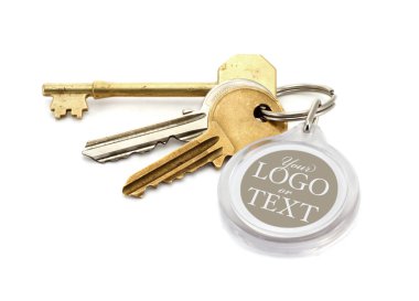 House keys blank key fob clipart