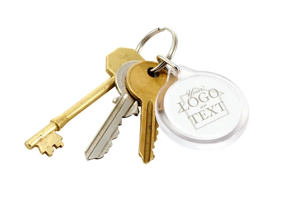 House keys blank tab — Stock Photo, Image
