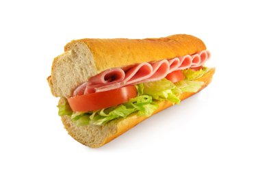 Ham Salad Sandwich baguette clipart