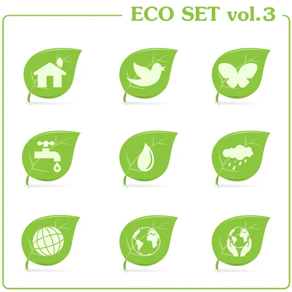 stock vector Vector ecology icon set. Vol. 3