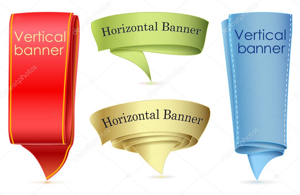 Abstract scroll vector banner eps 10