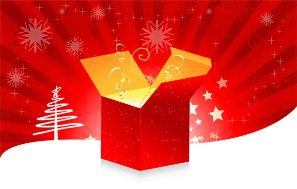 Tarjeta de felicitación de Navidad — Vector de stock