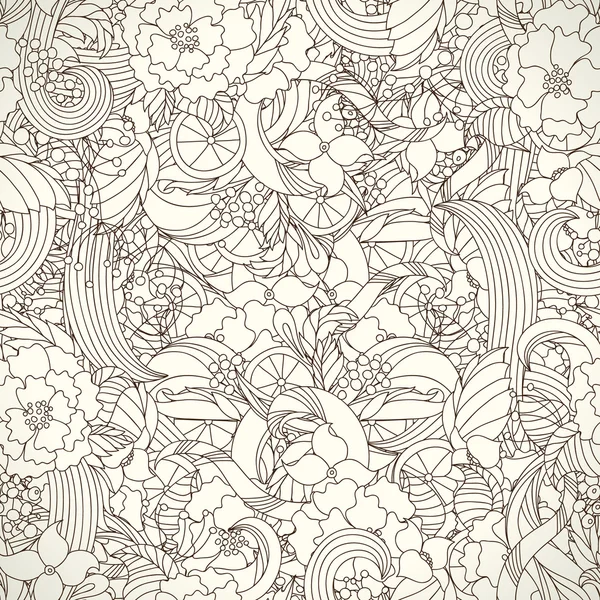 Vintage motif floral — Image vectorielle