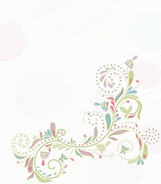 涂鸦花卉背景 — 图库矢量图片