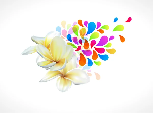 Renkli çiçek şekil — Stok Vektör