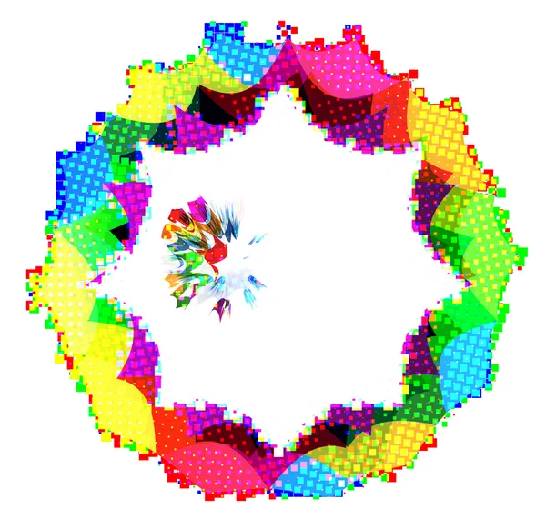 Cadre coloré abstrait — Image vectorielle