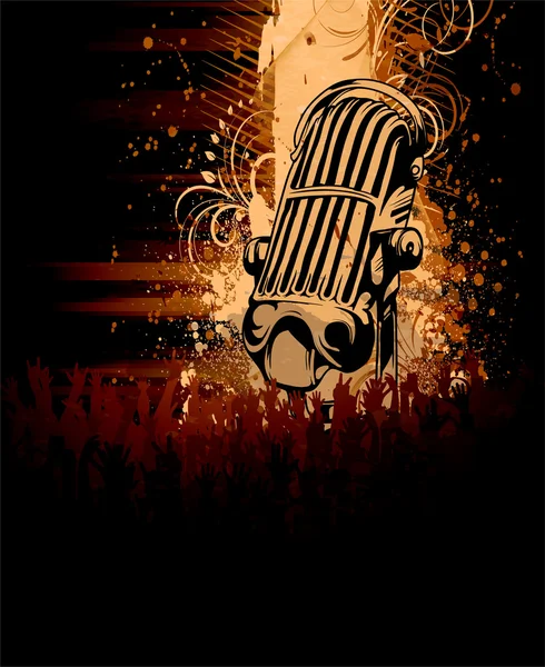 Affiche de concert Grunge — Image vectorielle