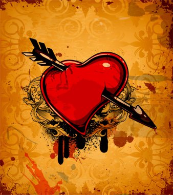 Valentine grunge background clipart