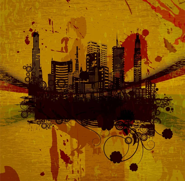 Fond de grunge urbain — Image vectorielle