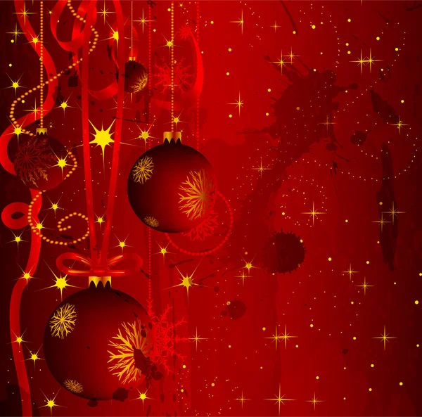 Гранжева різдвяна листівка — стоковий вектор