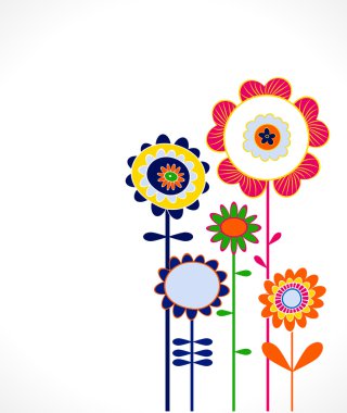popart çiçek arka plan