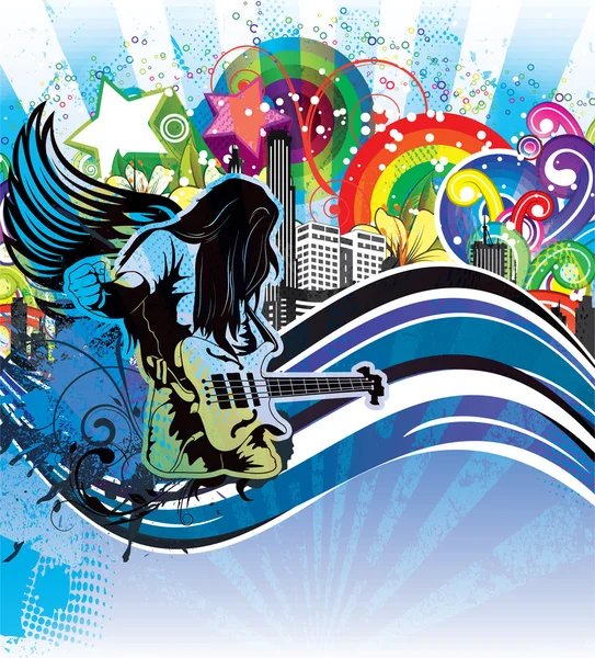 Affiche de concert Grunge — Image vectorielle