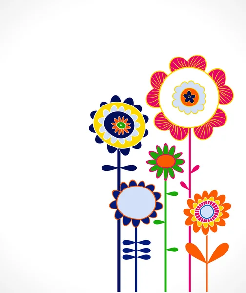 Popart floral bakgrund — Stock vektor