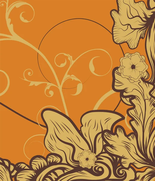 Винтажный цветочный фон — стоковый вектор