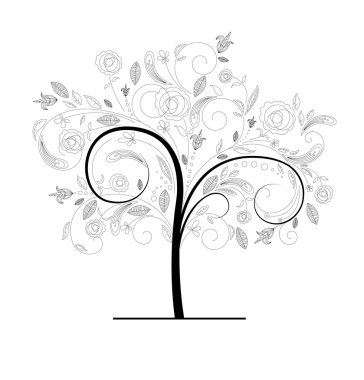 Abstract tree clipart