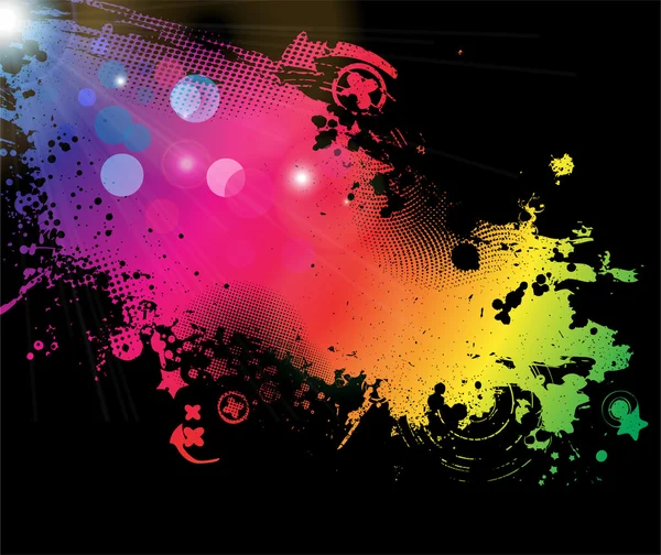 Grunge fond coloré — Image vectorielle