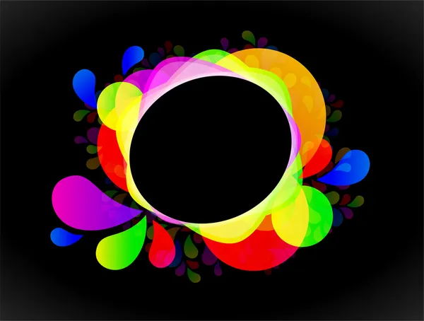 Cadre abstrait coloré — Image vectorielle