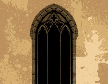 Grunge gothic illustration clipart