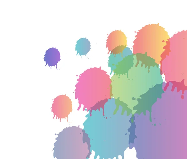 Fond éclaboussures colorées — Image vectorielle
