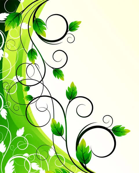 绿色植物背景 — 图库矢量图片