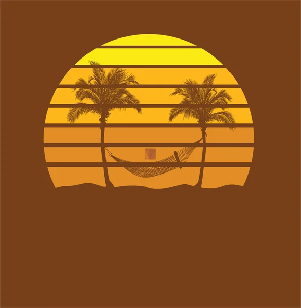 Illustration d'été Grunge — Image vectorielle