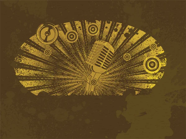 Illustration de musique grunge — Image vectorielle