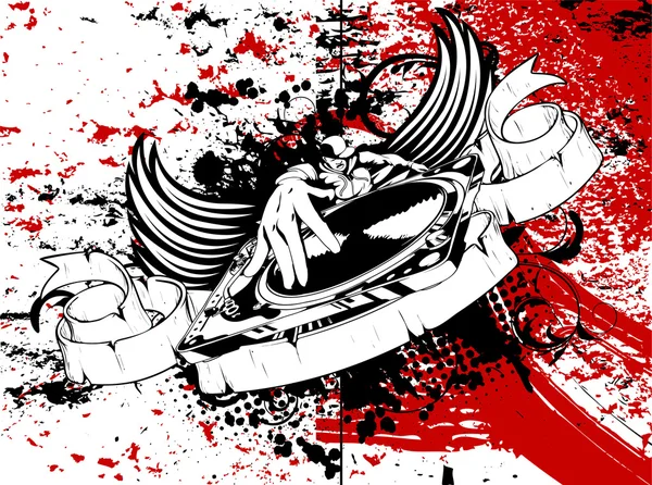 Affiche musicale Grunge — Image vectorielle