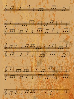 Vintage music background clipart