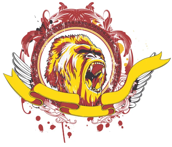 Emblème Grunge — Image vectorielle