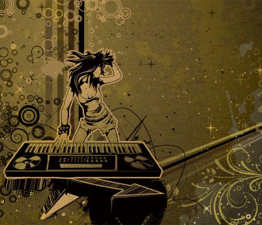 Grunge konser afişi