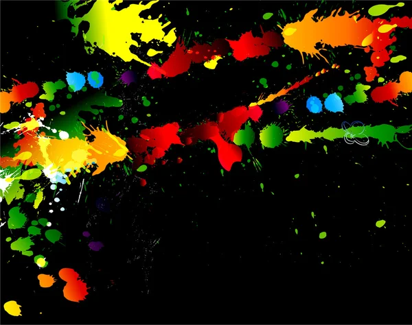 Éclaboussures colorées — Image vectorielle