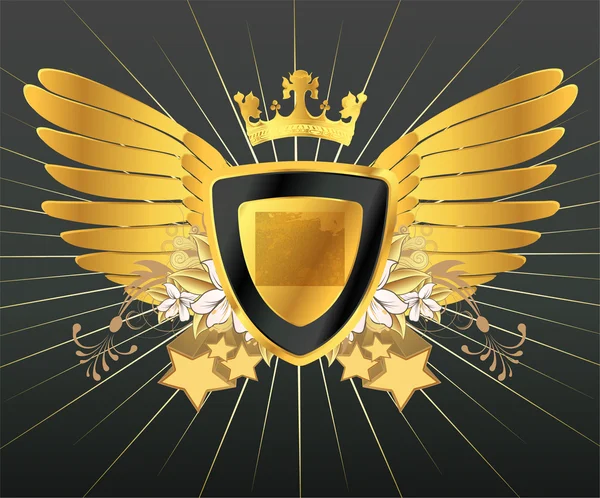 Vintage Gold Emblem — Stockvektor