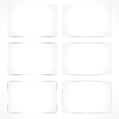 Blank paper sheets clipart