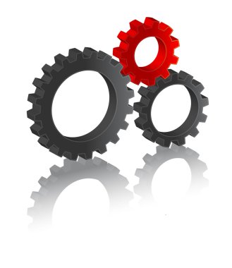 Business gears clipart