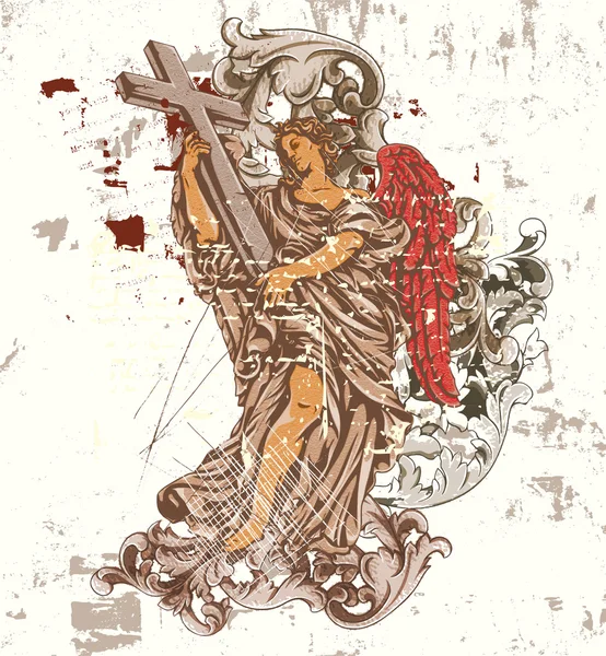 Grunge emblema vintage — Archivo Imágenes Vectoriales