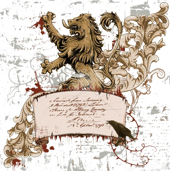 Emblème vintage Grunge — Image vectorielle