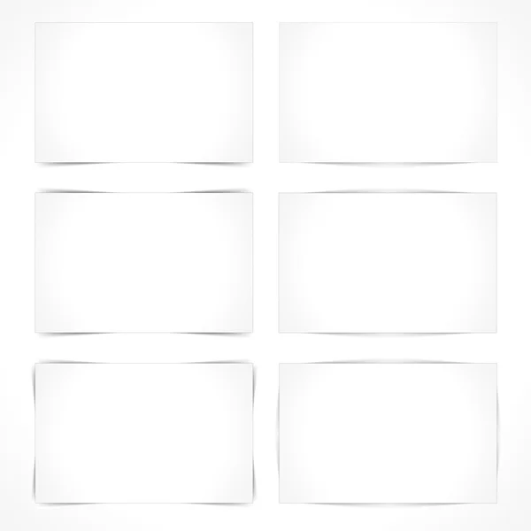 Blank paper sheets — Stock Vector