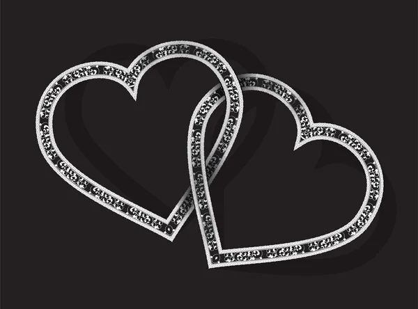 Валентинки фон с сердцами — стоковый вектор