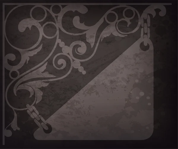 Grunge signo de hierro forjado — Archivo Imágenes Vectoriales
