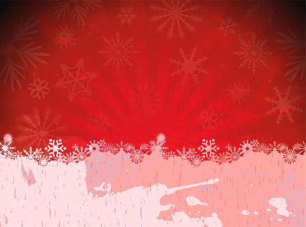 Grunge carte de voeux de Noël — Image vectorielle