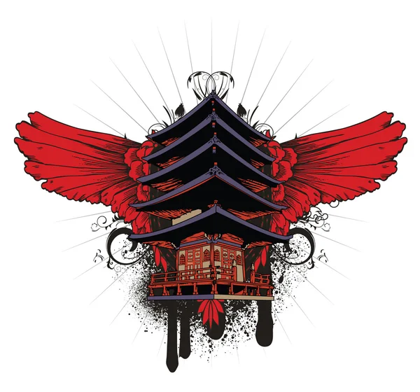 Японський емблема — стоковий вектор