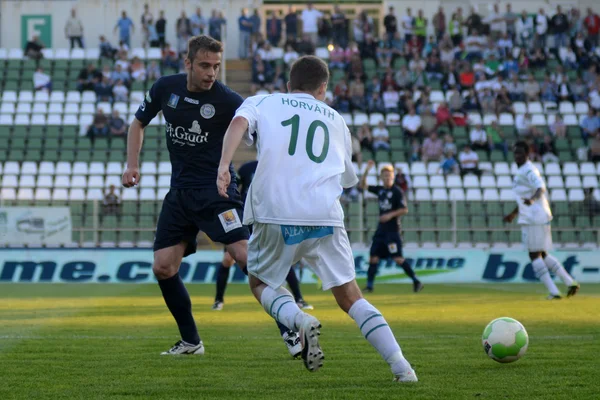 Kaposvar - Zalaegerszeg soccer game — Stock Photo, Image